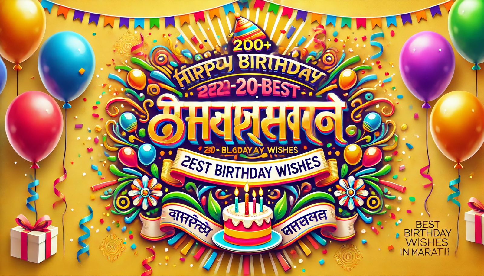 200+ Best Birthday Wishes in Marathi